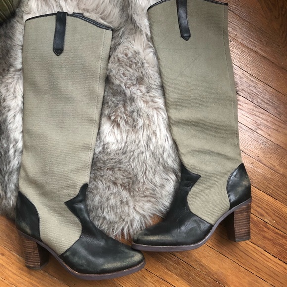 FREE PEOPLE - Farylrobin rare canvas & leather - Picture 2 of 9